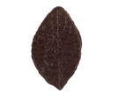 Les feuilles de Leonidas.Feuille nougatine aux amandes torréfiées enrobée de chocolat noir.fondant 